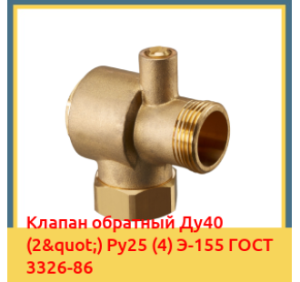 Клапан обратный Ду40 (2") Ру25 (4) Э-155 ГОСТ 3326-86 в Астане