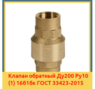 Клапан обратный Ду200 Ру10 (1) 16б1бк ГОСТ 33423-2015 в Астане